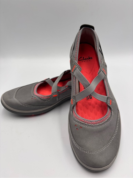 Clarks Shoes - Privo by Clarks Aria Mary Jane Shoes Womens 8.5M Comfort Straps Gray Leather NEW